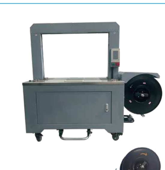 Powered Roller Strapping Machine MJ30 - industrial roller strapping machines for automated packaging operations